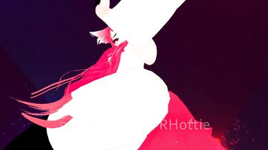 Red Head Neko in Black Booty Shorts Strips Down Thigh High Hentai Choker Tail Play POV Lap Dance