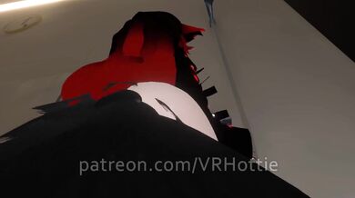 Red Head Bath Time Takes Off Top Neko Seduce Hentai POV Lap Dance
