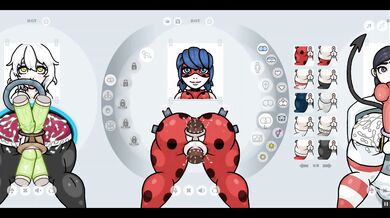 Fapwall [Rule 34 Hentai game] Miracolous ladybug huge black cocks DP