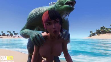 Two Sexy Girls Mating With Monster | Big Cock Monster | 3D Porn Wild Life