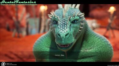 3d hentai uncensored | The lizard with two dicks fucks a beauty with double penetration