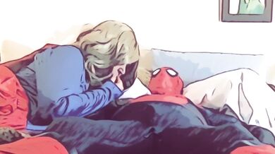 Granny Supergirl Sucks Spiderman