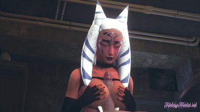 Star Wars Hentai - Ashoka Tano suck and is fucked with creampie