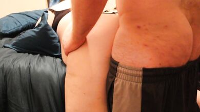 My Fiance bends me over the bed pounds my pussy like the whore I am