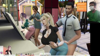 The Sims 4:6 people playing the piano for sex