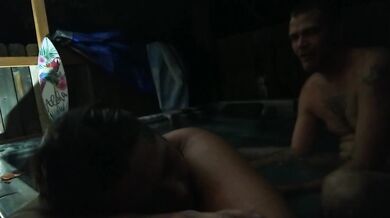 Deep Fucking BBW in Hot Tub pt.2 - Finger Fucking with Multiple Massive Body Rocking Orgasms