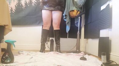 Smoking & Riding My Huge Black Dildo Tore My Pussy Up Good