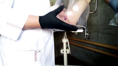 Medical Fetish - Nurse and Condom Vagina (Patient Cumshot)