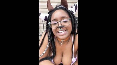 Thick Cow Smokes Weed And Pees Outside