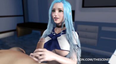 3D Porn Sailor Anime Hentai Handjob