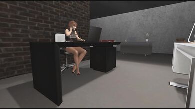 Pantyhose Lesbian Secretary and her Boss Lady at Work