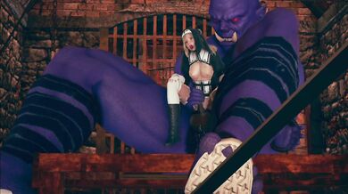 Big ork fuck with cute girl