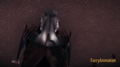 Furry Hentai - Beast and Black Cat having wild sex end crempie