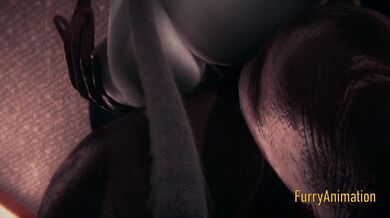 Furry Hentai - Beast and Black Cat having wild sex end crempie