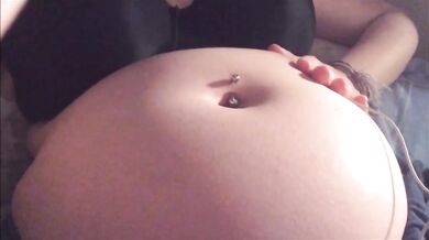 Swollen Belly Girl Stuffed Belly Gurgles Compilation
