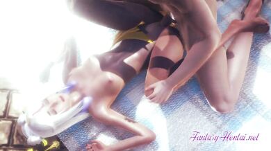 Genshin Impact Hentai - Ningguang is fucked by a huge cock that fills her with cum