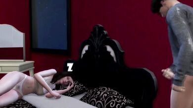 {TS4} stepson watches stepmom masturbate & fucks her wild