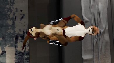 Otter Pair Fucking in Every Corner of the House - Second Life Yiff