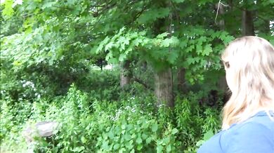 Frangelica outside for 420Smoke, Mouthful Of Cum, Garden Walk, PlanetFunCamp Huge Natural Tits MILF