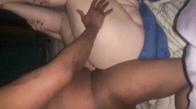 Bbc making white bbw squirt multiple times with his tongue and dick