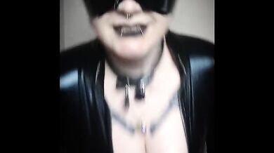 Chubby cat woman steals your cum and your money