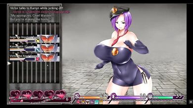 Karryn's Prison [RPG Hentai game] Ep.6 The chief is wanking two horny guards in the prison