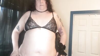Emberlyn tries on lingerie