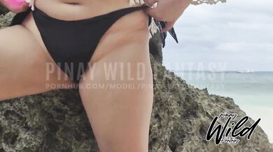 Horny Pinay Wife Masturbates Outdoor and Played with her Dildo on Boracay Island, Pinay Viral 2021