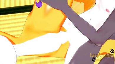 Digimon Hentai - Taomon & Grey Fox Hard Sex 2/2