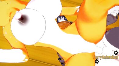 Digimon Hentai - Taomon & Grey Fox Hard Sex 2/2