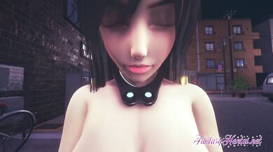 Gantz Hentai - Reika Fucked Fucked on a bench in the street