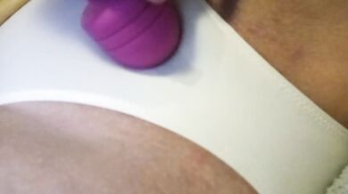 Teens squirting orgasms straight through her panties while vibrating pussy and clit!