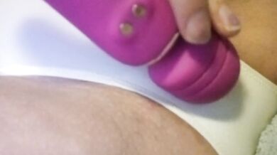 Teens squirting orgasms straight through her panties while vibrating pussy and clit!