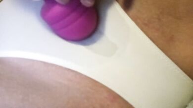 Teens squirting orgasms straight through her panties while vibrating pussy and clit!