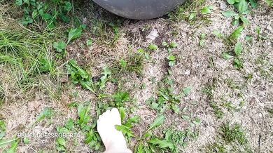 I walk barefoot in the grass in public and show you my dirty soles