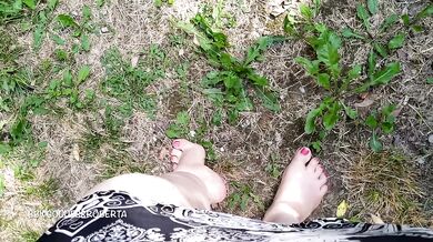 I walk barefoot in the grass in public and show you my dirty soles