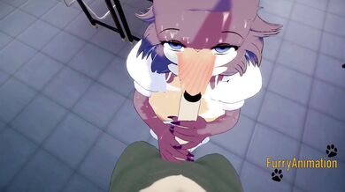 Beastars Hentai - POV Juno Yiff at theater club 2/3