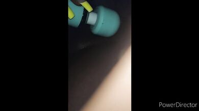 Masturbating in the dark alley while in the car