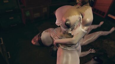 Resident Evil Village: Tall Vampire Lady Dimitrescu domination fuck | Honey Select 2