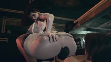 Resident Evil Village: Tall Vampire Lady Dimitrescu domination fuck | Honey Select 2