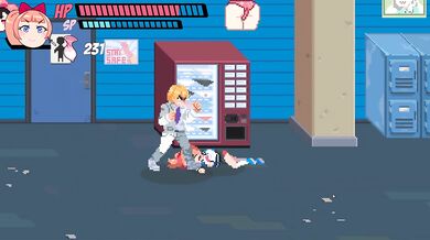 Lewd City Girls [Hentai pixel game] mixed sex facial blowjob while face siting