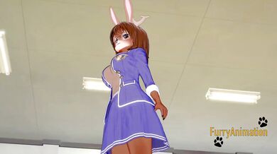 Furry Hentai - deer-rabbit & Horse Hard Sex