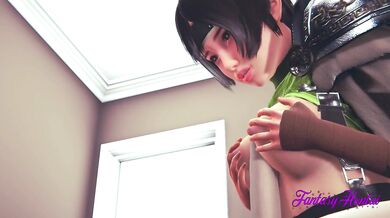Final Fantasy VII Hentai 3D - Yuffy is fucked and stained with cum