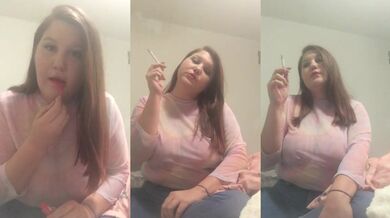 Teen smoke tease