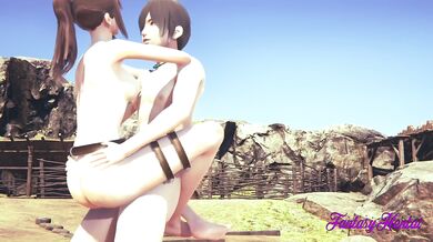 Attack on titans Hentai - Sasha is fucked while on a mission and enjoys like a bitch
