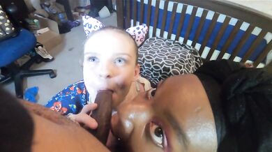 Pissy Threesome Cat Cosplay w/ Ebony BBW And Petite Teen Jessae Rosae