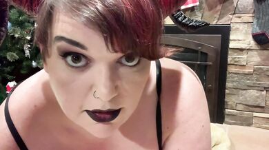 Sexy BBW Femdom Krampus Owns Your Naughty Cock