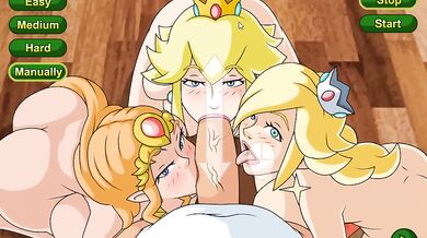 [Xmas Hentai Game] Ep.11 Nintendo sex orgy with Santa with samus rosalina peach and zelda