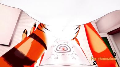 Furry Hentai - Tiger is fucked by a Fox