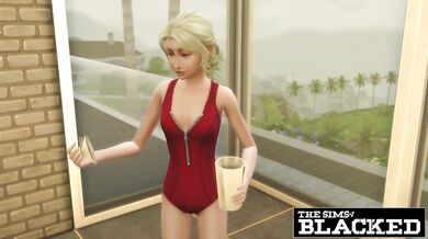 The Sims 4 Blacked - Getting BBC is this Hot Blonde's only Priority